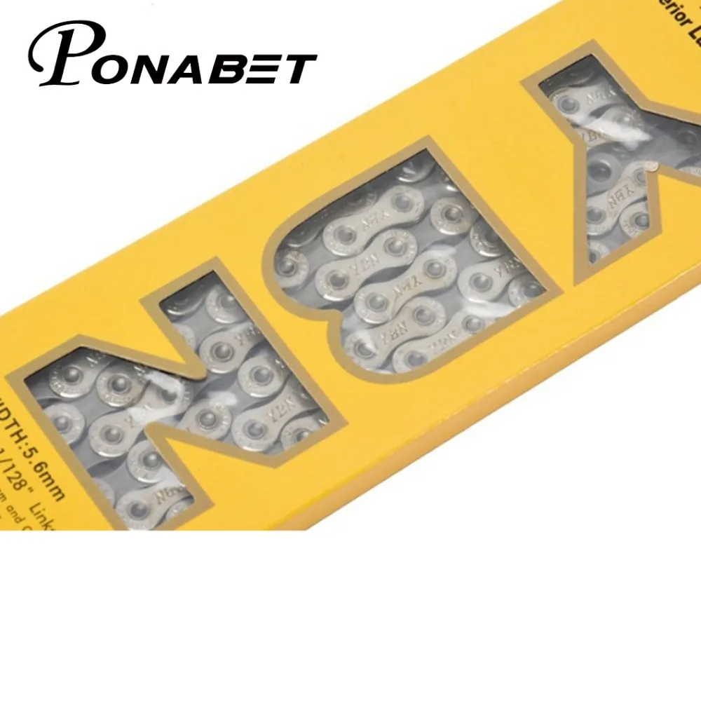 Ponabet 116 Links YBN 11s велотренажерные цепи для Велотренажеров 11 скоростные
