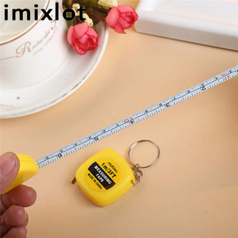 Imixlot легко Выдвижная мини Линейка Рулетка измерение брелок портативная Тяговая