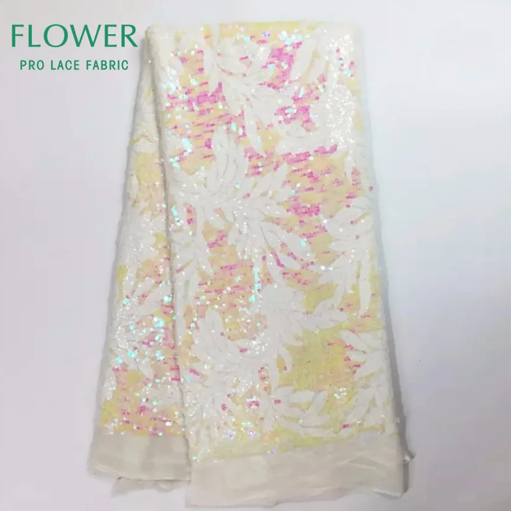 Белые нигерийские кружева сеточка с блестками африканская швейцарская вуаль в