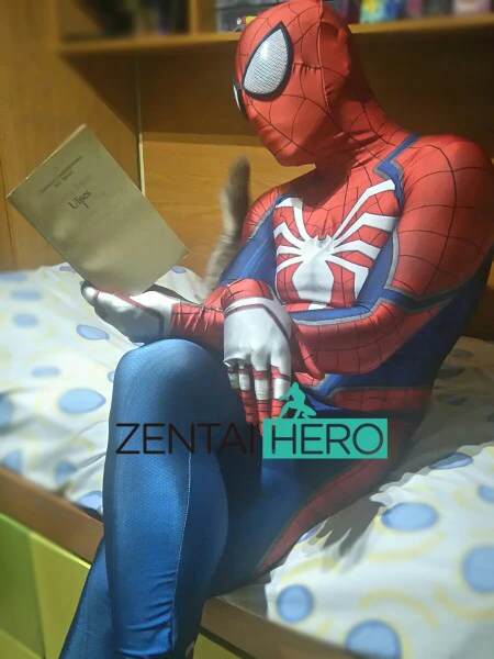 Бесплатная доставка DHL PS4 INSOMNIAC костюм Человека-паука 3D принт спандекс игры Spidey