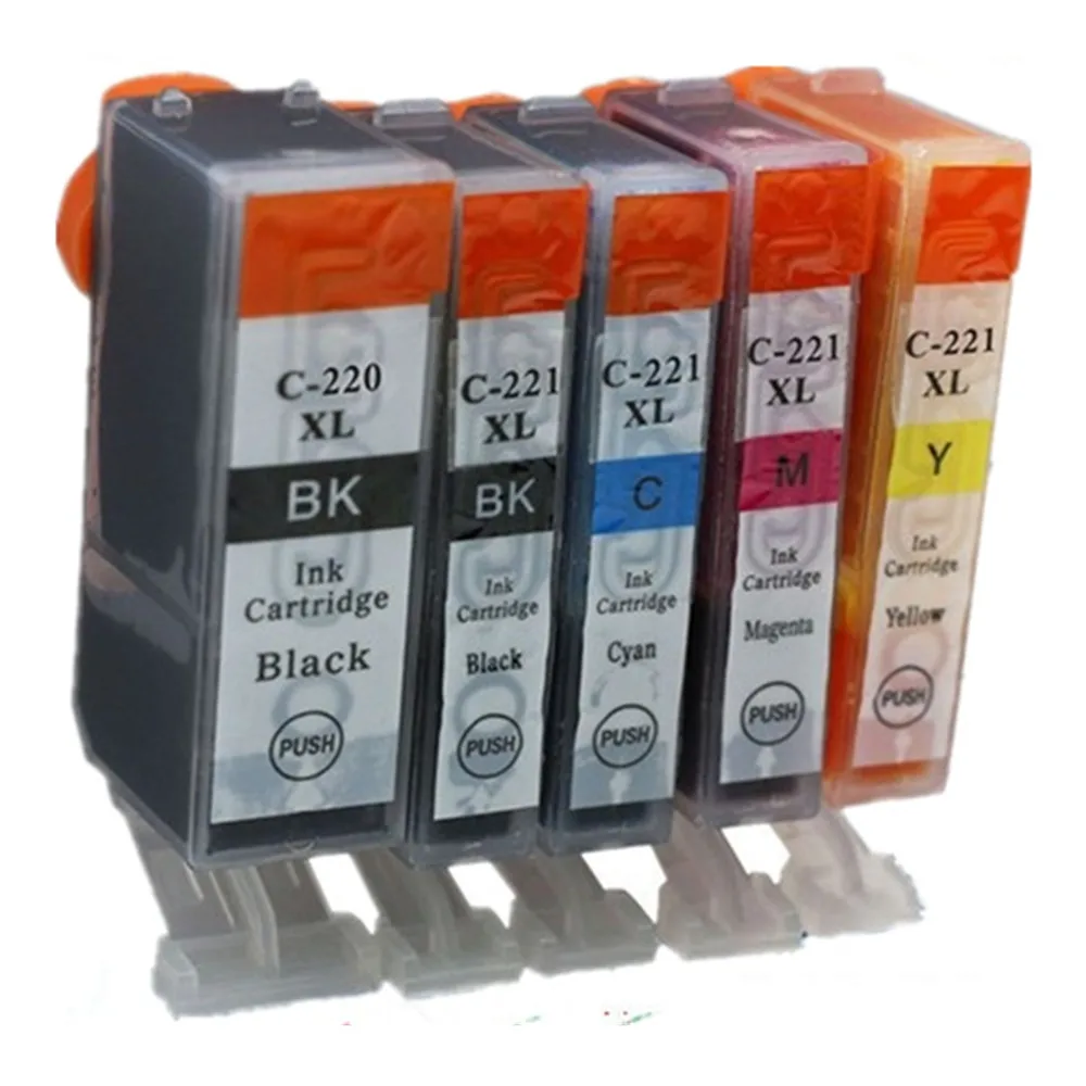 Замена PGI-220 CLI-221 PGI-220XL PGI 220 XL PGI220 PGI220XL чернильный картридж Canon Pixma MP550 MP560 MP620 MP620B MP630 |