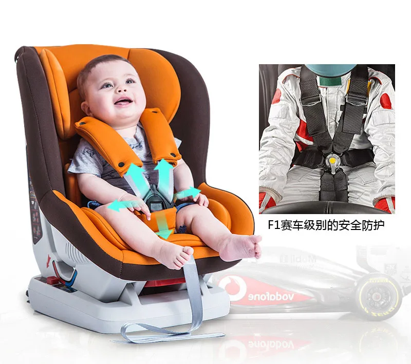 Переносное детское автомобильное безопасное сиденье ISOfix с пятиточечным ремнем, детское портативное складное автомобильное кресло, Детское автомобильное кресло-бустер, безопасные сиденья