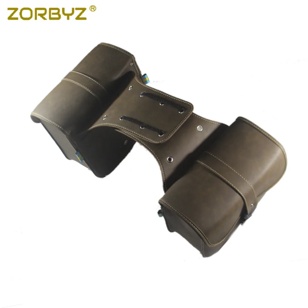 ZORBYZ мотоцикл чай искусственная кожа сиденье мешок Panniers седло боковые сумки для