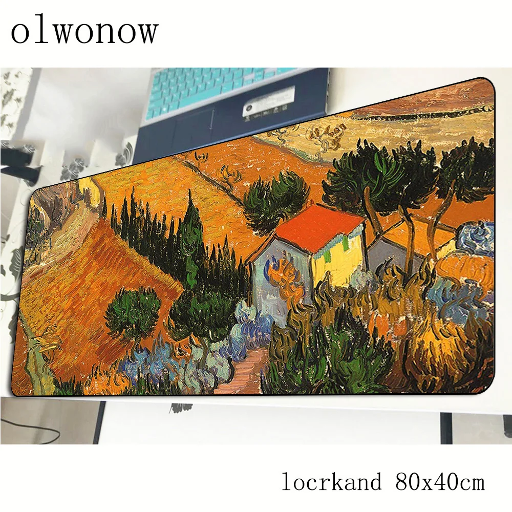 Коврик для мыши van gogh 80x40 см красивые коврики лучший игровой коврик