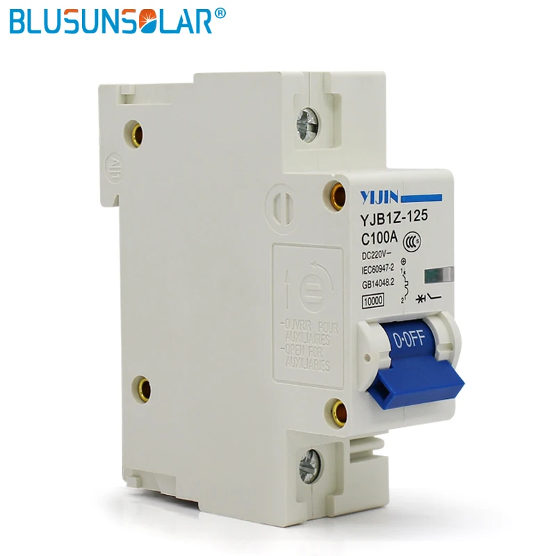 1P 100A 220V DC Автоматический выключатель (DC MCB мини автоматический выключатель) для PV