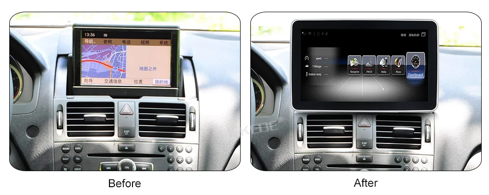 4G LTE 2DIN автомобильный Android 10,25 дюймовый дисплей для Mercedes Benz C Class W204 2008-2010 командная система обновленный экран