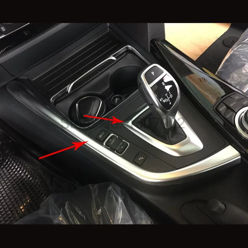 

Подходит для BMW 3 серии 2016 2 шт. ABS хромированные автомобильные внутренние центральные пульты управления коробка передач защитная крышка отделка автомобильные аксессуары