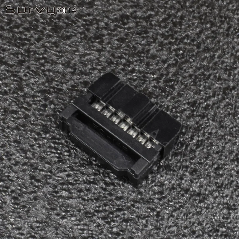 10 шт. FC 6P 10P 14P 26P 50P 2 54 мм Шаг двухрядный ISP IDC JTAG разъем плоский кабель женский