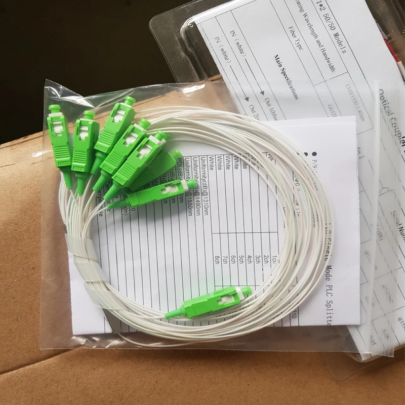 40pcs Chinese factory SC/APC mini type 1x16 fiber optical PLC Splitter with high quality chip | Мобильные телефоны и