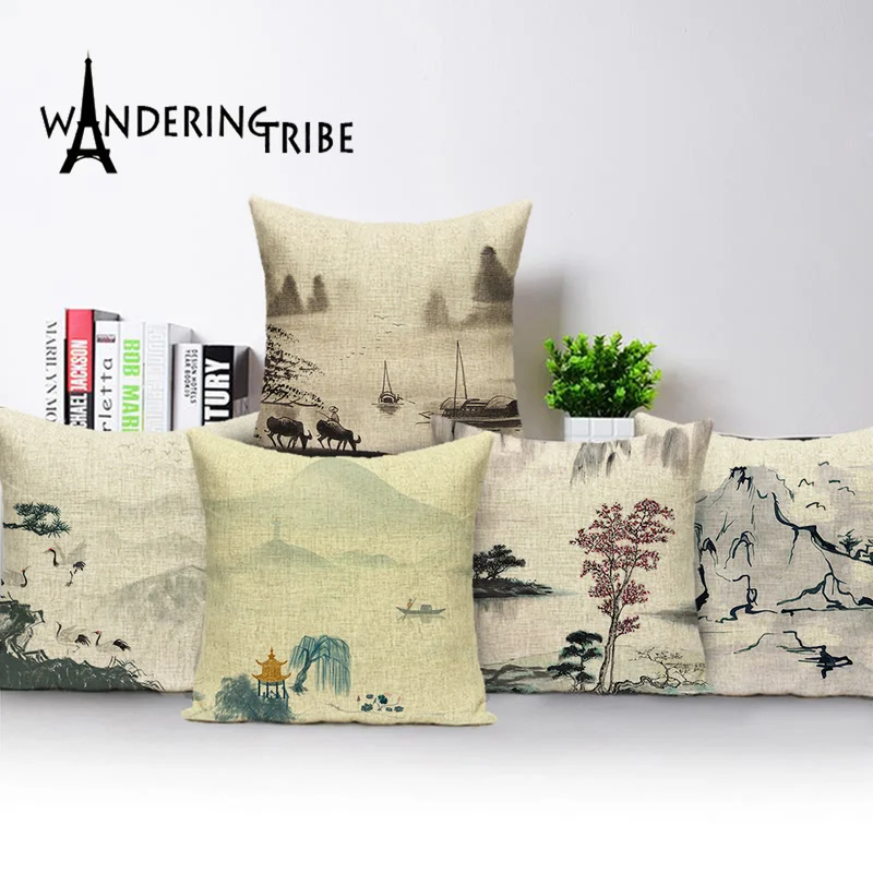 Винтажные Декоративные Чехлы для подушек Декор дома картина маслом красивые