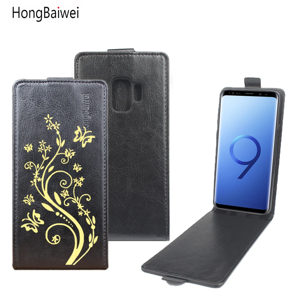Кожаный чехол для Samsung Galaxy S8 S9 Plus откидной Чехол корпус S 8 / 9 S8Plus S9Plus чехлы