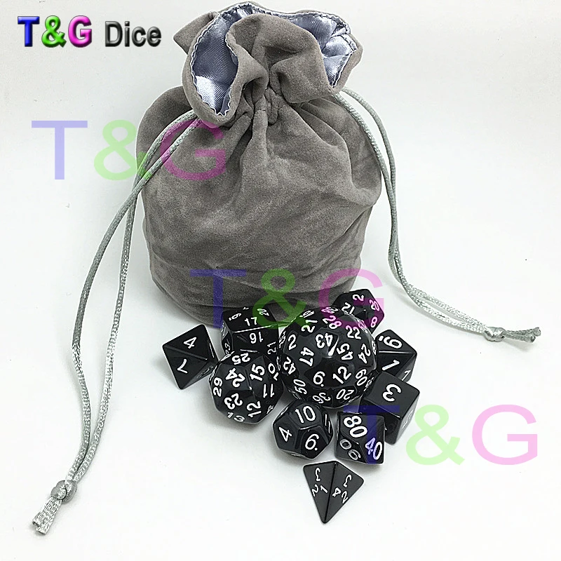 Новые 10 шт набор цифровых игральных костей 4 цвета D4 d6 d8 2xd10 d12 d20 d24 d30 D60 пластиковые