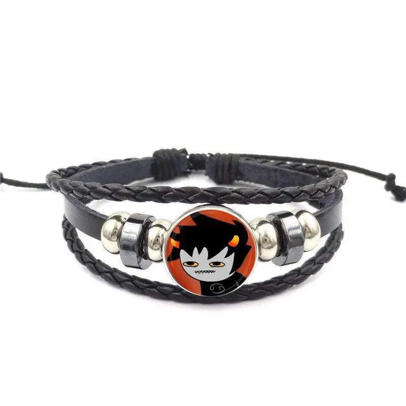 EJ Glaze Homestuck Karkat вантаз для свадьбы новое поступление черный кожаный браслет