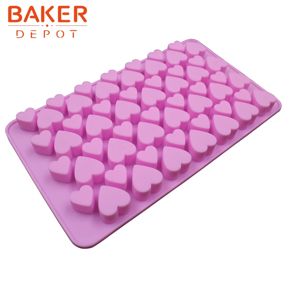 BAKER DEPOT DIY силиконовая форма 56 решеток для шоколада сердце ледяной куб лоток