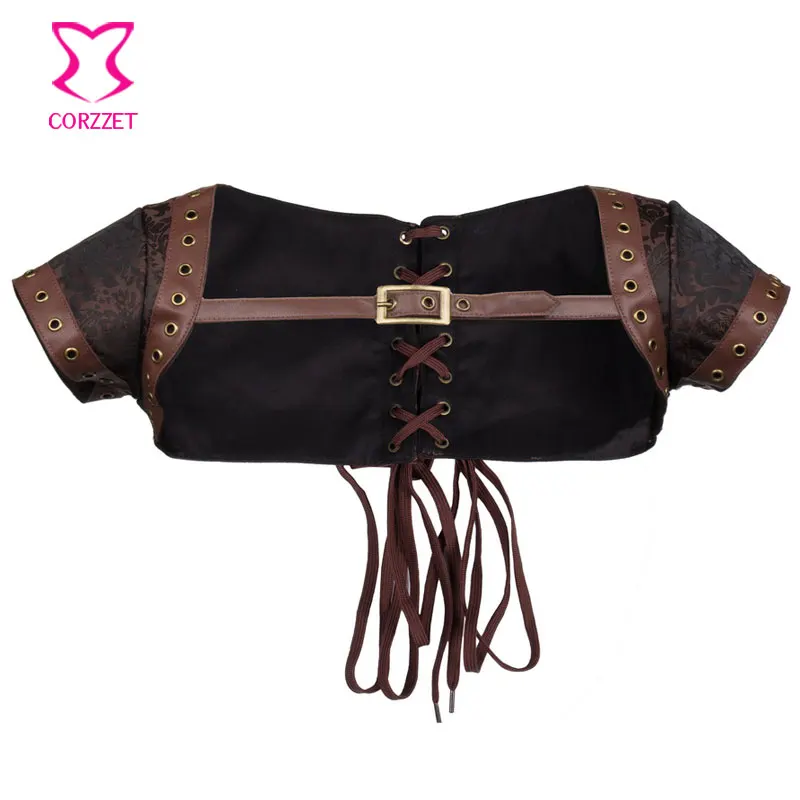 

Женская готическая куртка в стиле панк с короткими рукавами