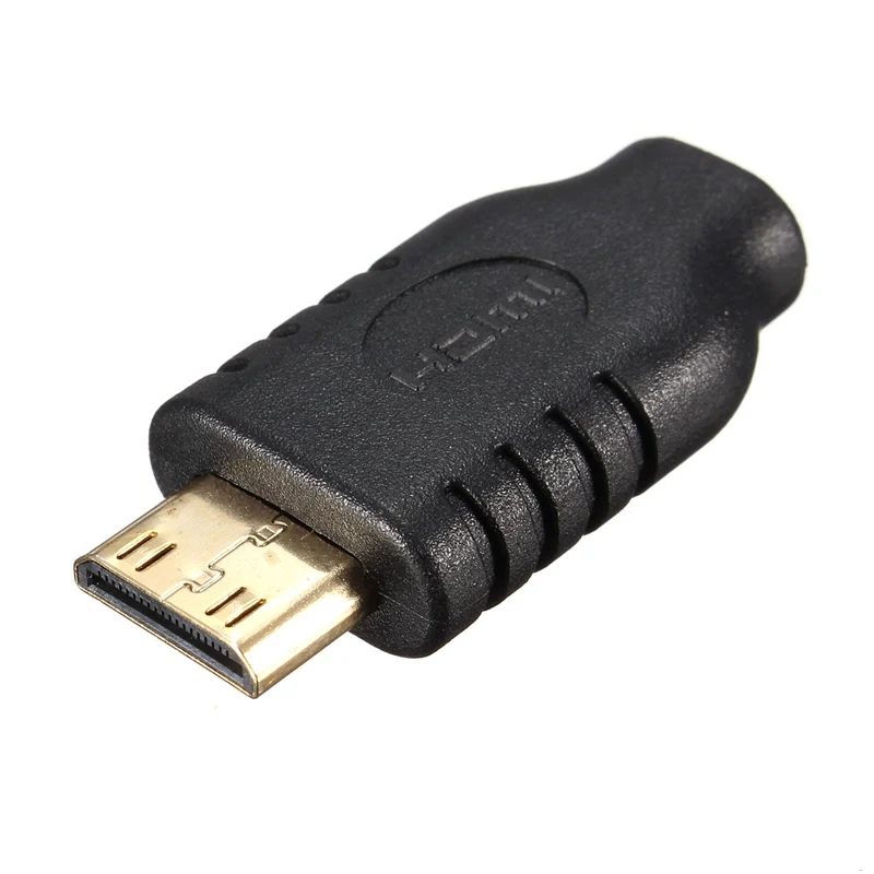 LEORY Позолоченный Micro HDMI D штекер мини C Женский адаптер для HDTV смартфона
