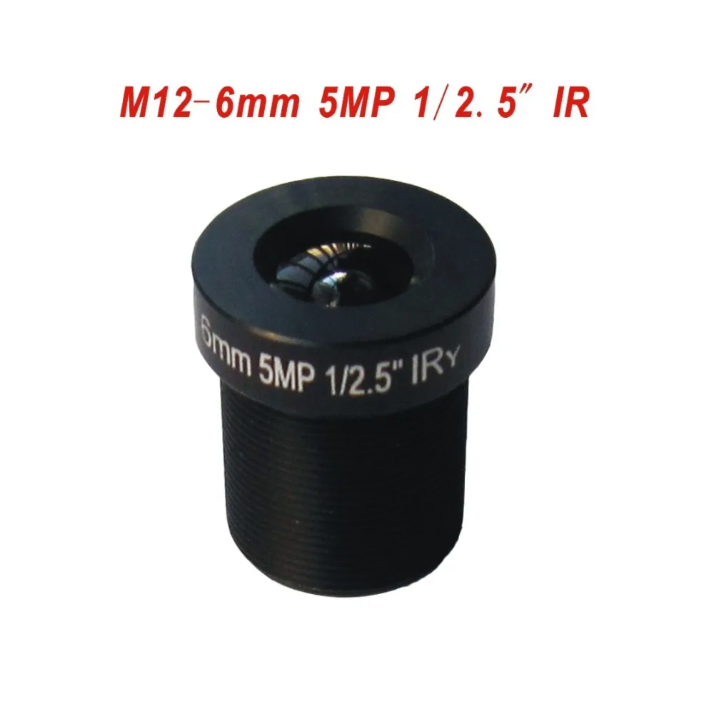 10pcs CCTV Lens 5MP 1080P 60degree 1/2.5'' 6mm For HD Full Camera IP M12*0.5 MTV Mount AHD CCD module|cctv lens|5mp lens1/2 lens |