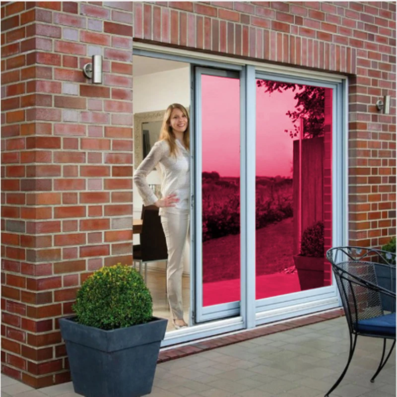

40/50/60 by 400 Cm Mirrored Solar Reflective Window Glass Tint Film One Way Self-Adhesive Film,Sun Blocking Heat Control Anti Uv