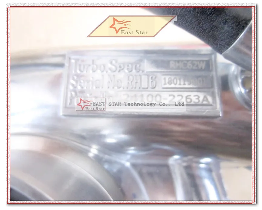 Турбо RHC62W VX55 24100-2263A 24100-2264A Турбина VI 240042 VC 240041 ВД VG Турбокомпрессор для грузовика