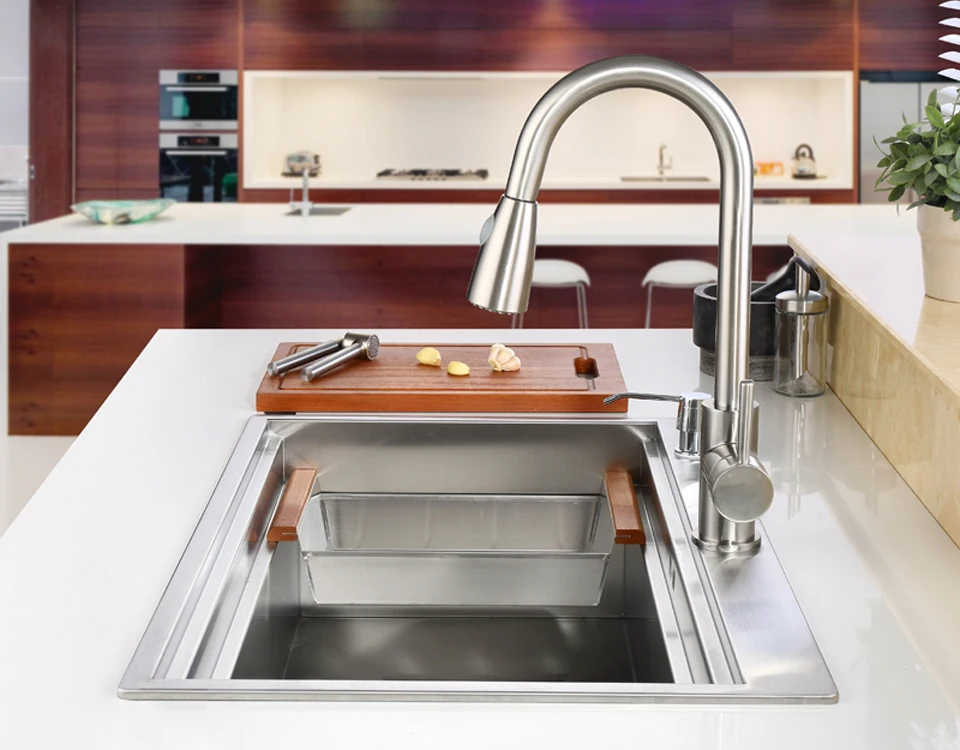 Набор для кухонной раковины из нержавеющей стали C & SUS304 с краном|stainless steel kitchen