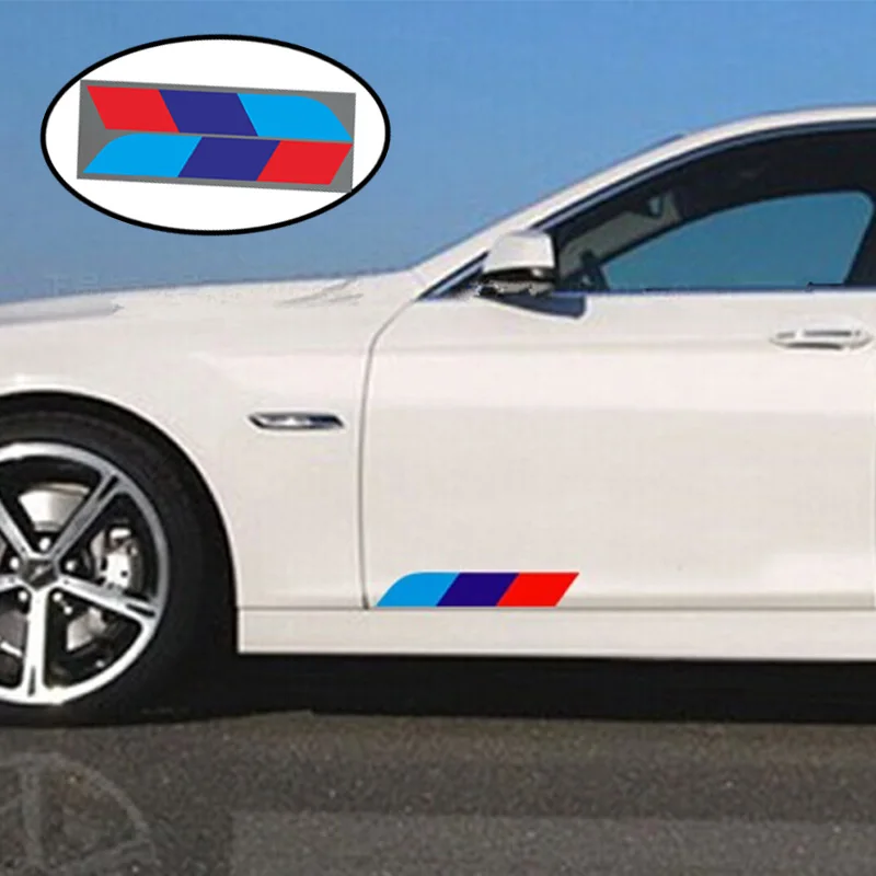 ZDPARTS 2X стайлинга автомобилей M 3 цвета Мощность наклейки для BMW E46 E39 E90 E60 F30 F10 E34 X5 E53