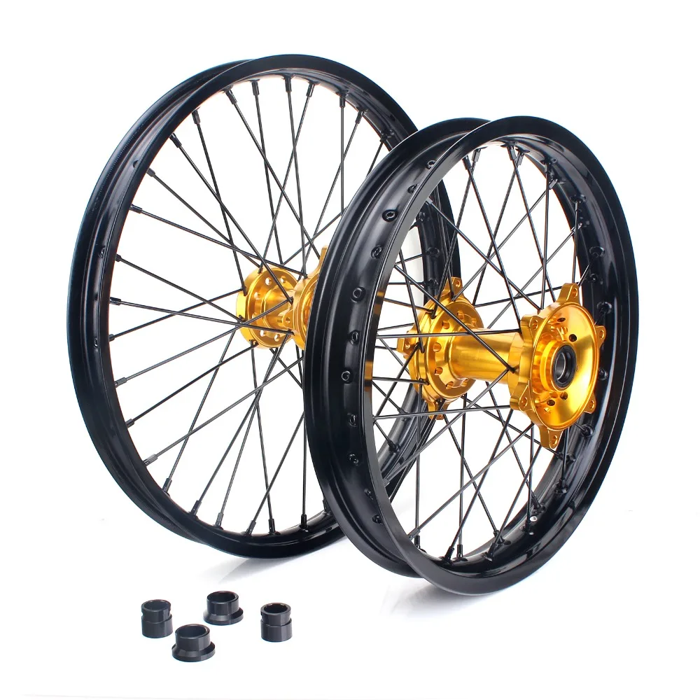 Передние и задние диски BIKINGBOY 21*1 6 18*2 15 MX полные ступицы 36 спиц для SUZUKI RMZ 250 RMZ250 07 08 09