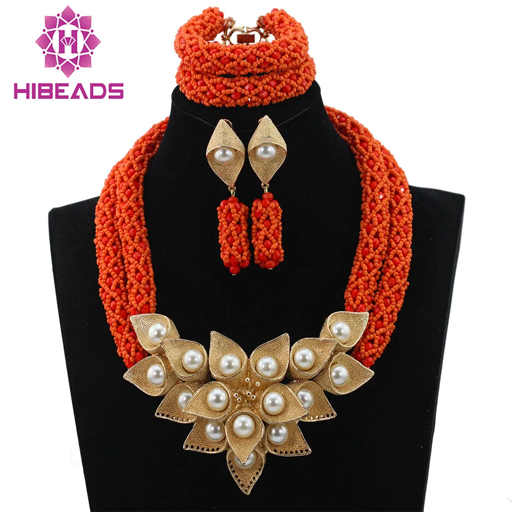 Ювелирный Комплект из колье и серёг в африканском стиле|beaded jewelry set|nigerian weddingjewelry
