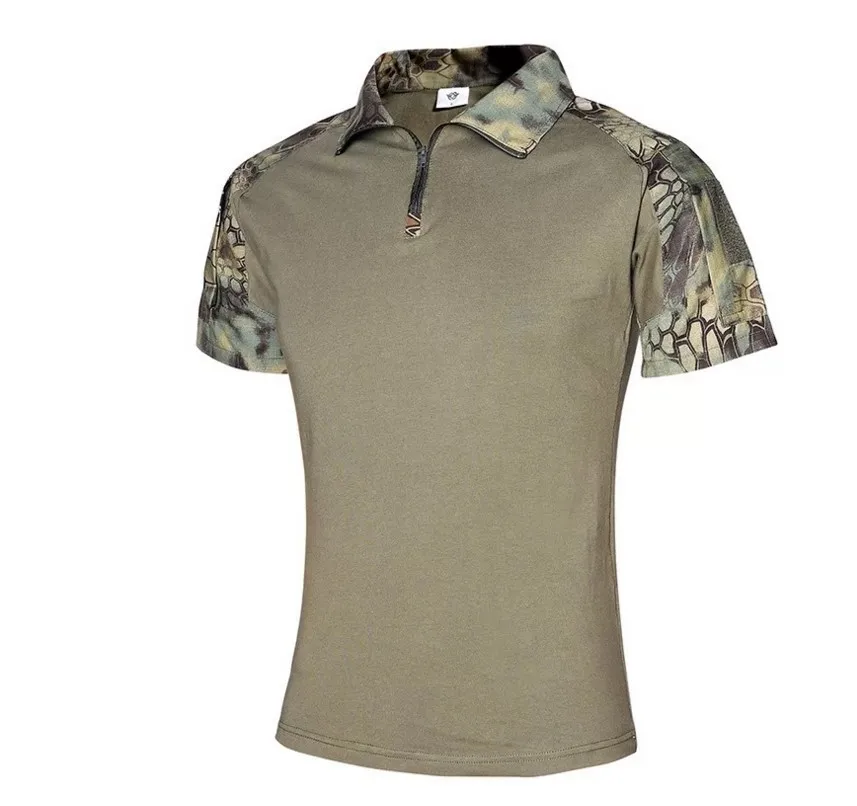 

Summer Camouflage Army Tactical T Shirt Men Short Sleeve Soldiers Combat Military T-shirt Multicam Clothing Cotton T Shirts
