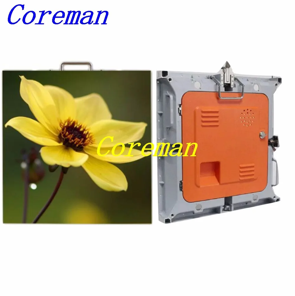 Coreman p3 p4 p5 p6 экран p8 внутренний smd СВЕТОДИОДНЫЙ алюминиевый шкаф 512*512 мм rgb видео