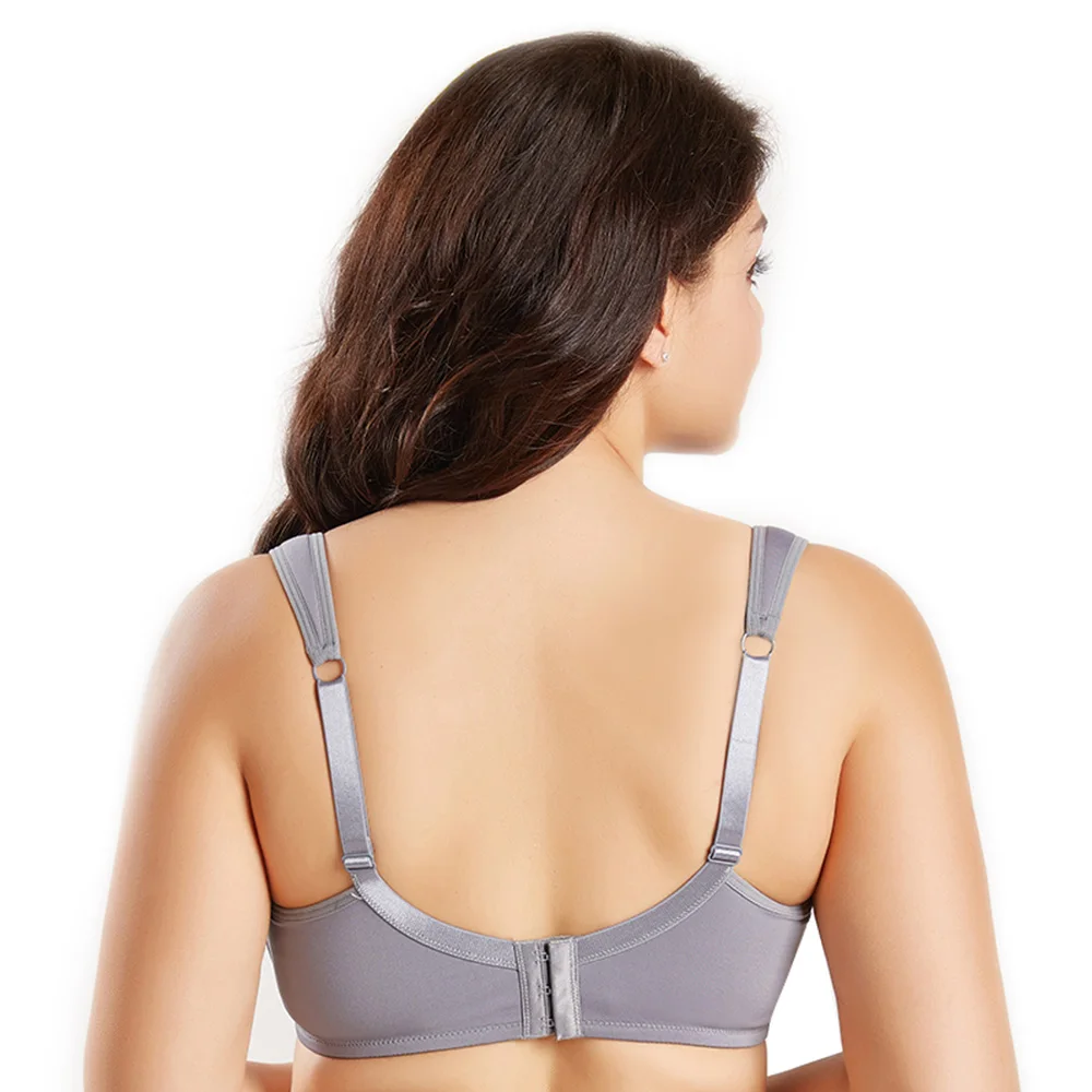 

Womens Lager Bosom Push Up Bra Deep V Underwired Wide shoulder strap Brassiere Sexy Lingerie BH Top Plus Size Bralette