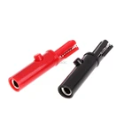 2 шт.компл. кнопочный Тип полная защита зажимы для аллигатора для профессионального мультиметра A25 Прямая поставка