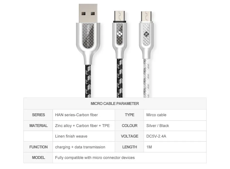 TOTU Micro USB кабель Быстрая зарядка зарядное устройство Microusb кабель для samsung Xiaomi Redmi 4 Note 5 Android мобильный телефон провода шнур