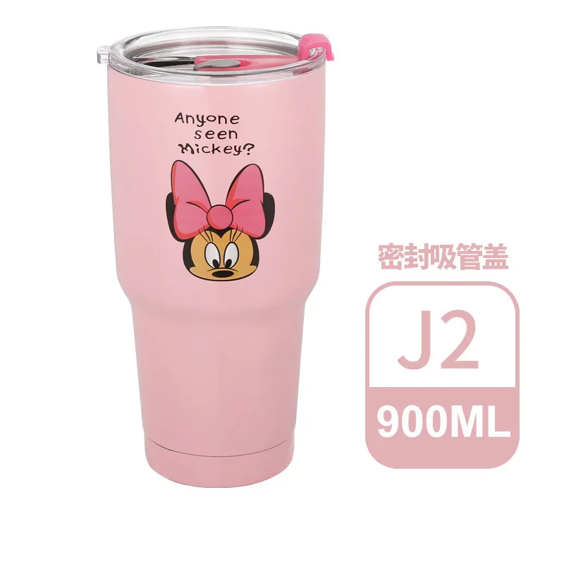 900 мл бутылка для воды из нержавеющей стали с мультяшным изображением Диснея