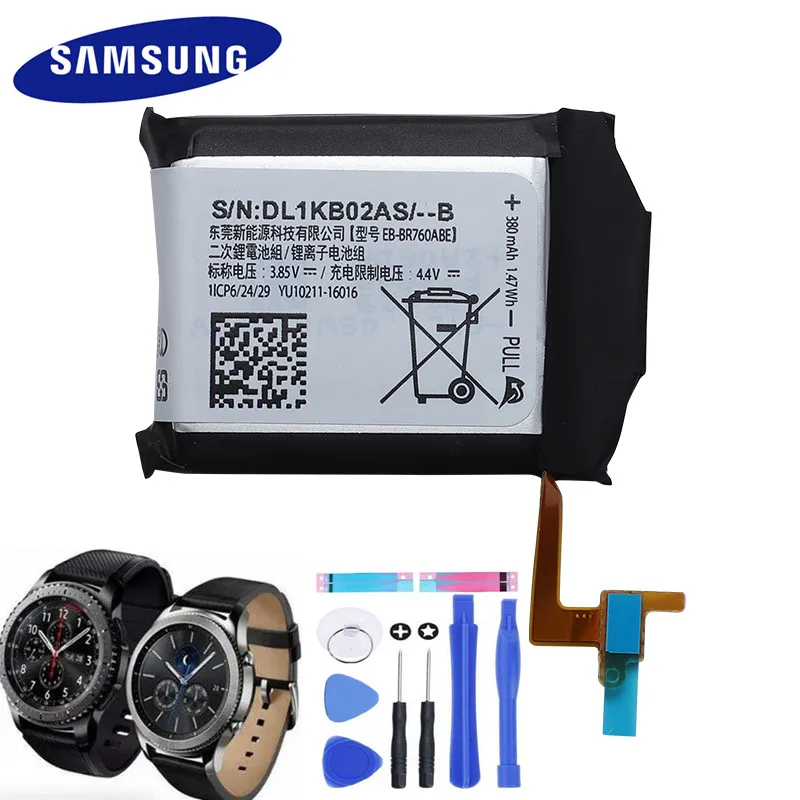 Аккумулятор для Samsung Gear S3 Frontier / Classic EB BR760ABE BR760A SM R760 R770 R765 мАч 380|Аккумуляторы