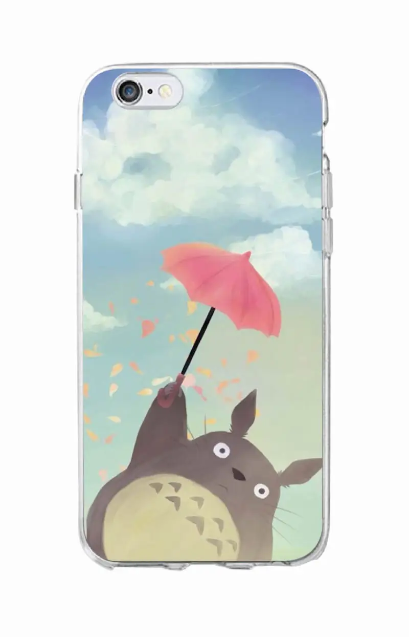 7 МИЛЫЙ Тоторо Унесенные призраками аниме Ghibli Миядзаки Kaonashi мягкий прозрачный чехол для телефона для iPhone 11 Pro 7 7Plus 6 6S 5 5S SE XS Max - Цвет: 7