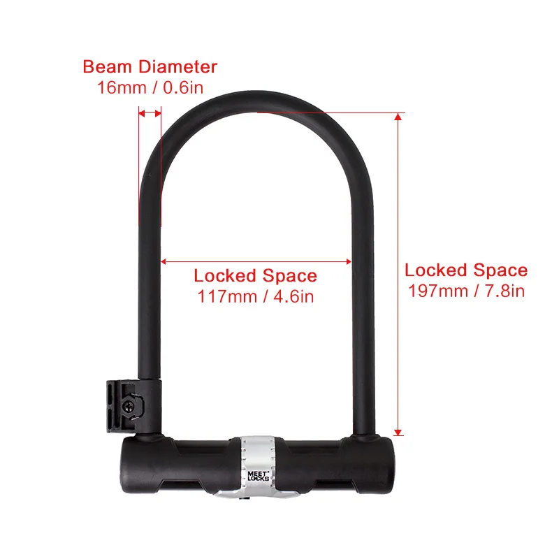 Замок meetlock велосипедный U-образная безопасный держатель | Спорт и развлечения