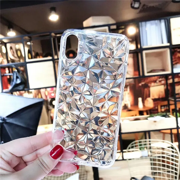 Чехол для iPhone X 6 7 8 Роскошный Блестящий Мягкий силиконовый чехол из ТПУ S 6s Plus Fundas 3D
