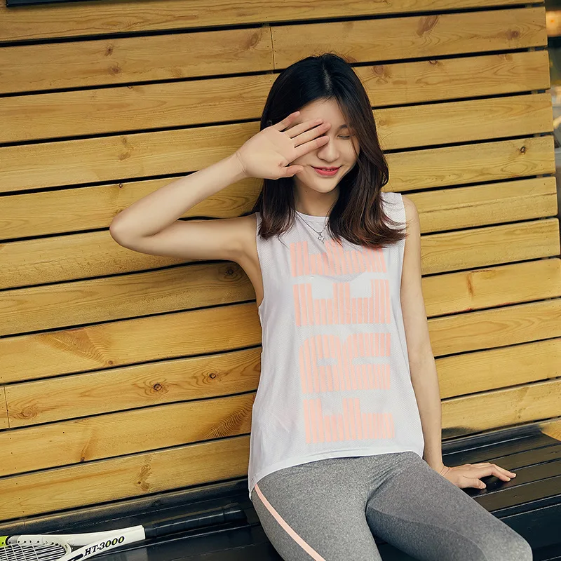 Спортивная футболка для йоги Женская быстросохнущая одежда фитнеса занятий