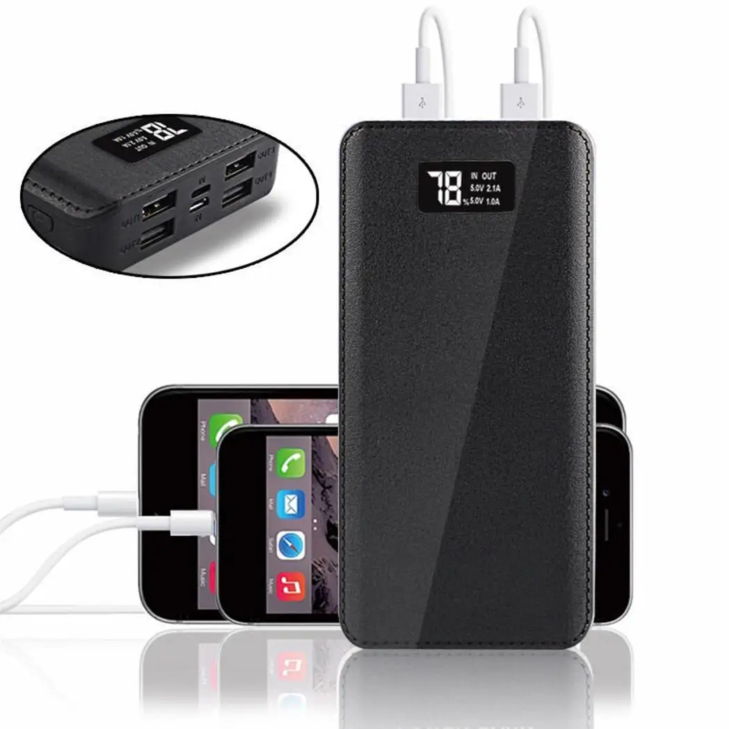 Многофункциональный портативный внешний аккумулятор 4 USB аварийное зарядное