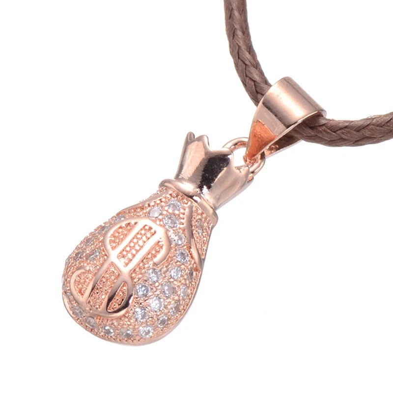 Juya DIY New Design Micro Pave Money Dollar Moneybag Pendant Charms For Women Necklace Bracelets Making (art.: 791c1abe8) - 791c1abe8