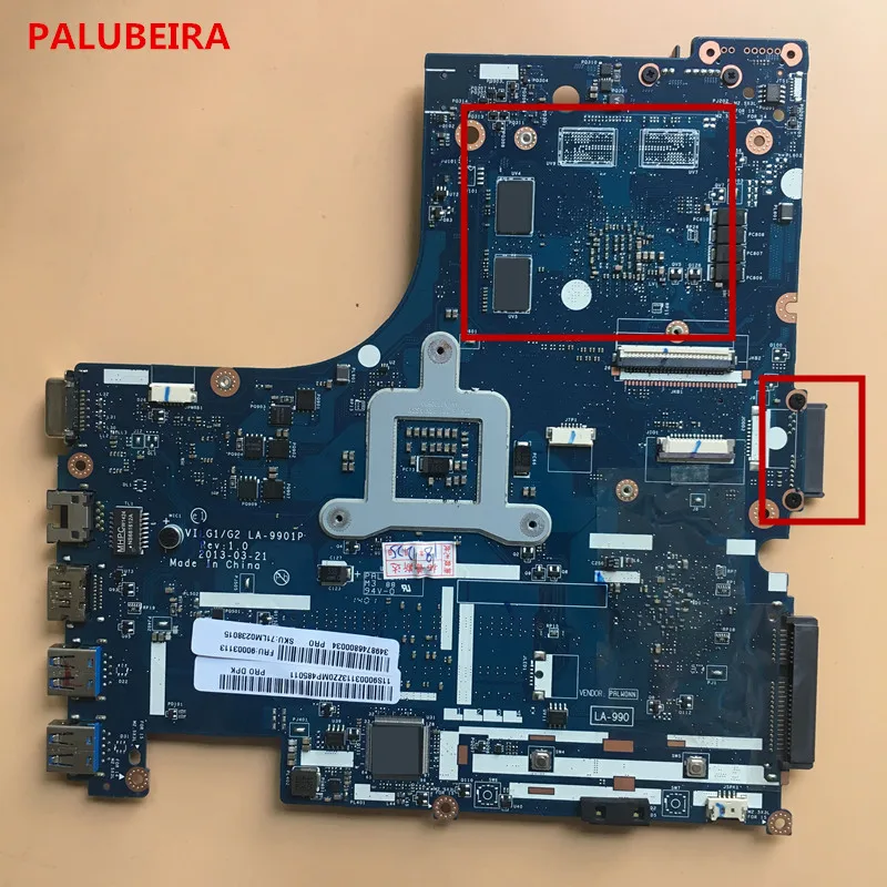 PALUBEIRA Бесплатная доставка Для LA 9901P lenovo G400S Материнская плата ноутбука HM70