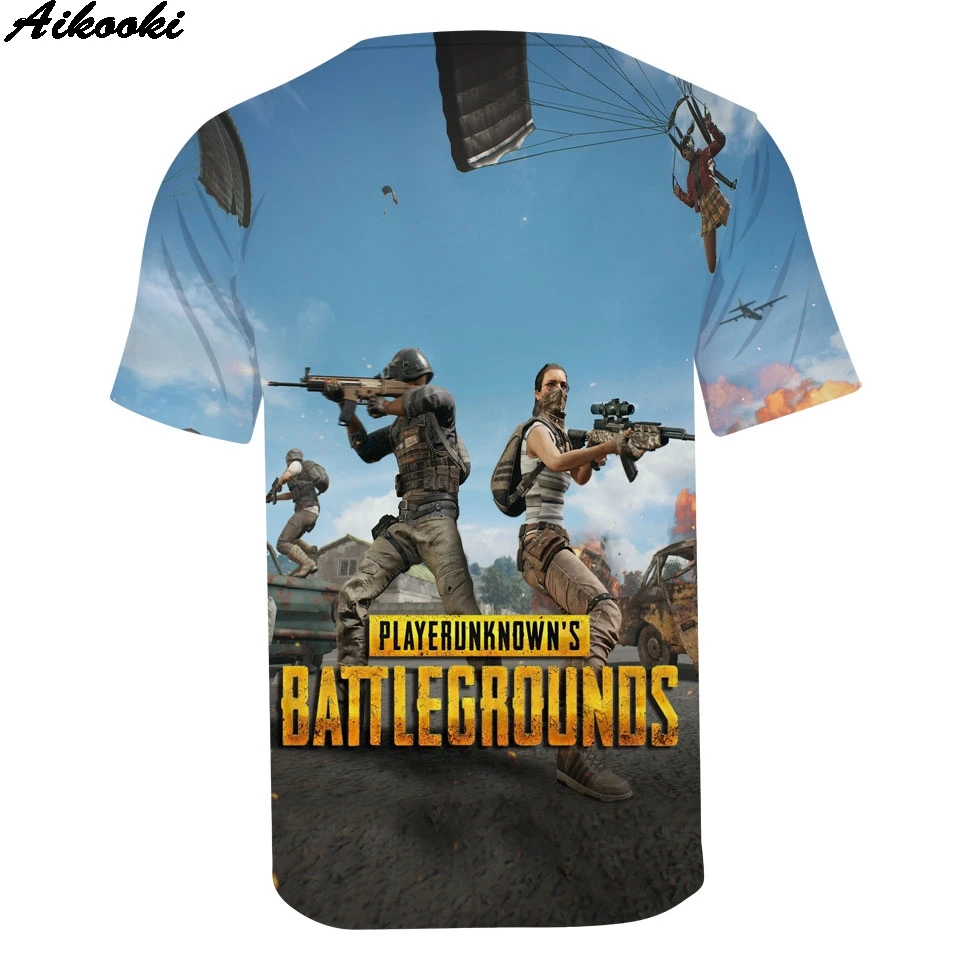 Горячая игра PUBG Мужская 3D футболка/wo для мужчин Aikooki Мода Playerunknown's Battlegrounds Мужская футболка PUBG 3D принт размера плюс одежда