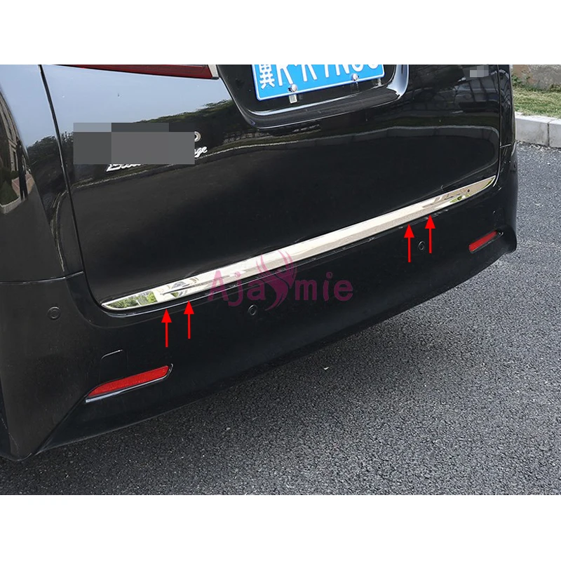 Для Toyota Alphard VELLFIRE 30 2016 2017 2018 2019 #304 нержавеющая сталь Стайлинг автомобиля задний