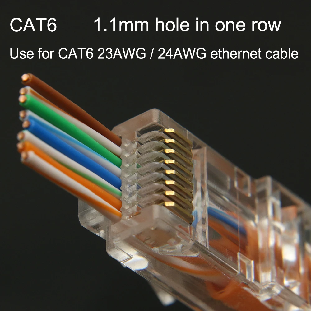 Xintylink EZ rj45 разъем cat6 ethernet кабель для подключения к сети cat5 cat5e rj 45 cat 6 сетевой 8p8c неэкранированный перфорация utp 50/100 шт