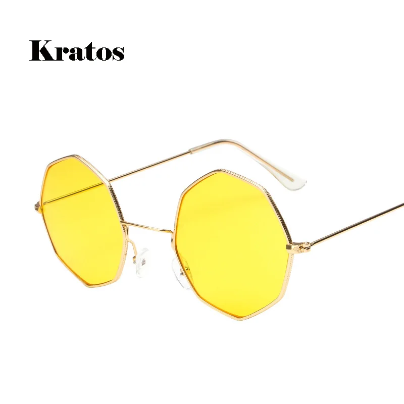Kratos Brand Designer Sunglasses For Women Luxury Metal Eyewear Retro Vintage Mens Clear Sun Glass 2018 Octagon Shades Lunette | Аксессуары
