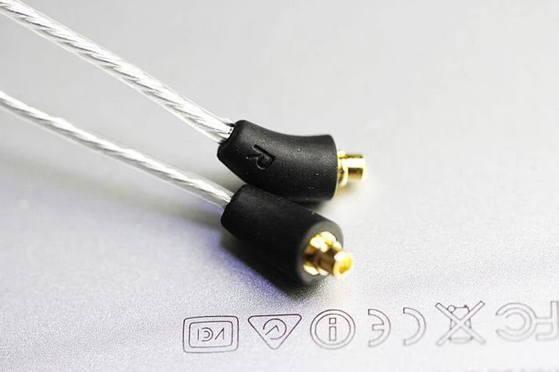 Okcsc для Beyerdynamic Xelento MMCX соединительный кабель 3. 5 с микрофоном Occ один кристалл серебро для Ios и Andriod Shure UE XBA-Z5