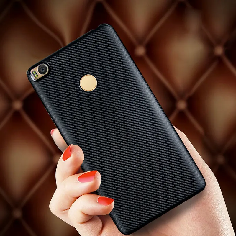 Для Xiaomi Max 2 Новый высокое качество мода синтетического волокна Мягкие TPU гель