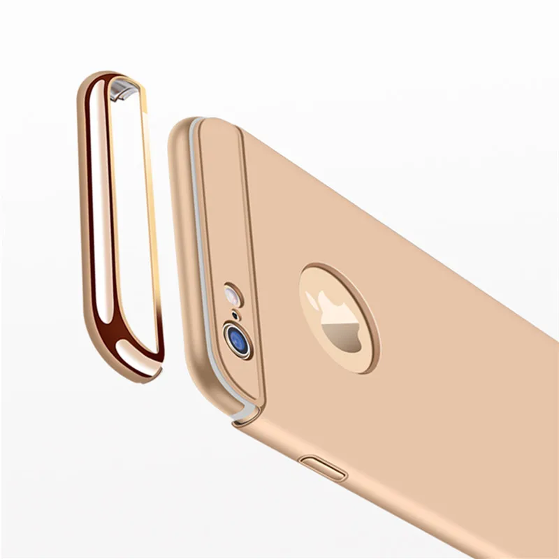 Роскошные ультра тонкий ударопрочный телефон чехол для iPhone 6 6S 7 Plus 5 5S 360 Полный