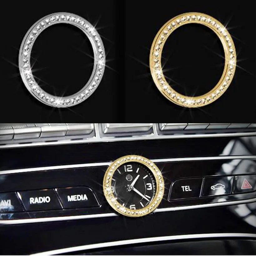 Серебряное/Золотое кольцо для часов отделка автомобильные аксессуары Mercedes Benz E