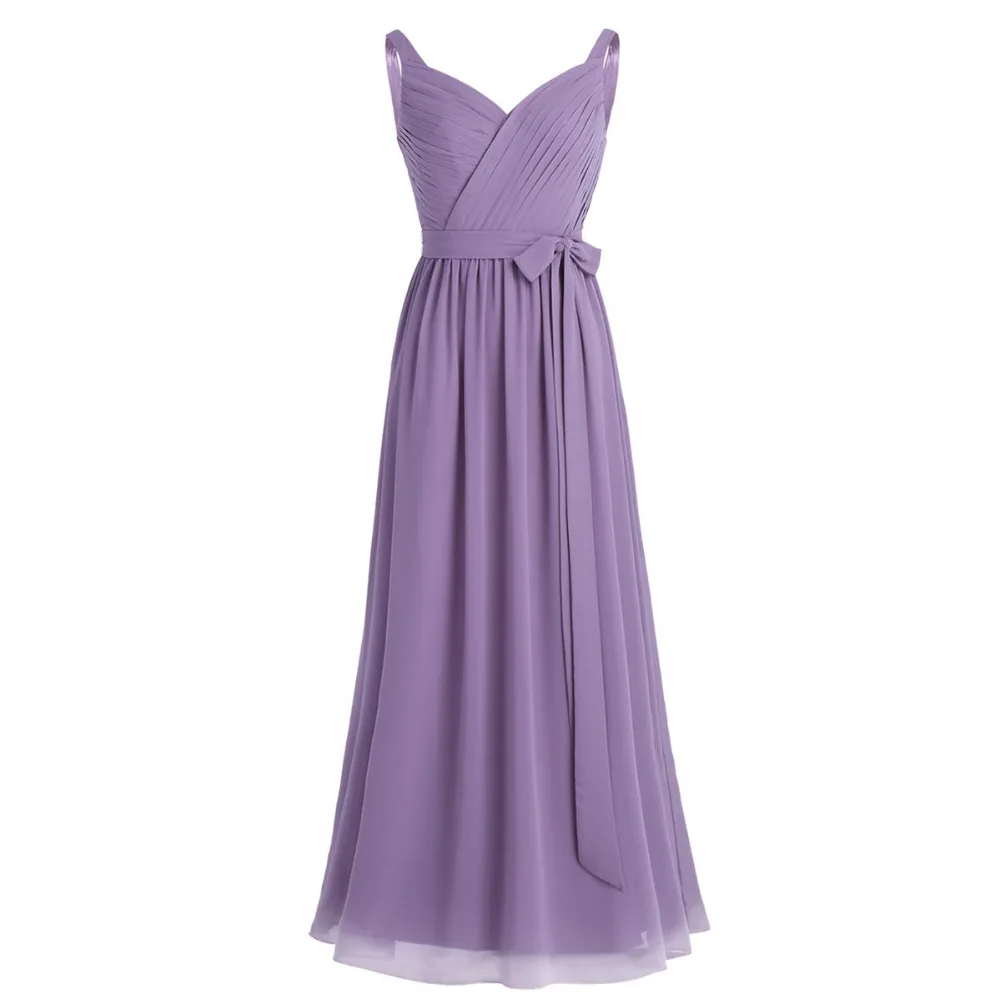Vestido de festa, платье для женщин, без рукавов, плиссированное, v-образный вырез, шифон, длинное платье, для вечеринки, выпускного вечера, платья с поясом